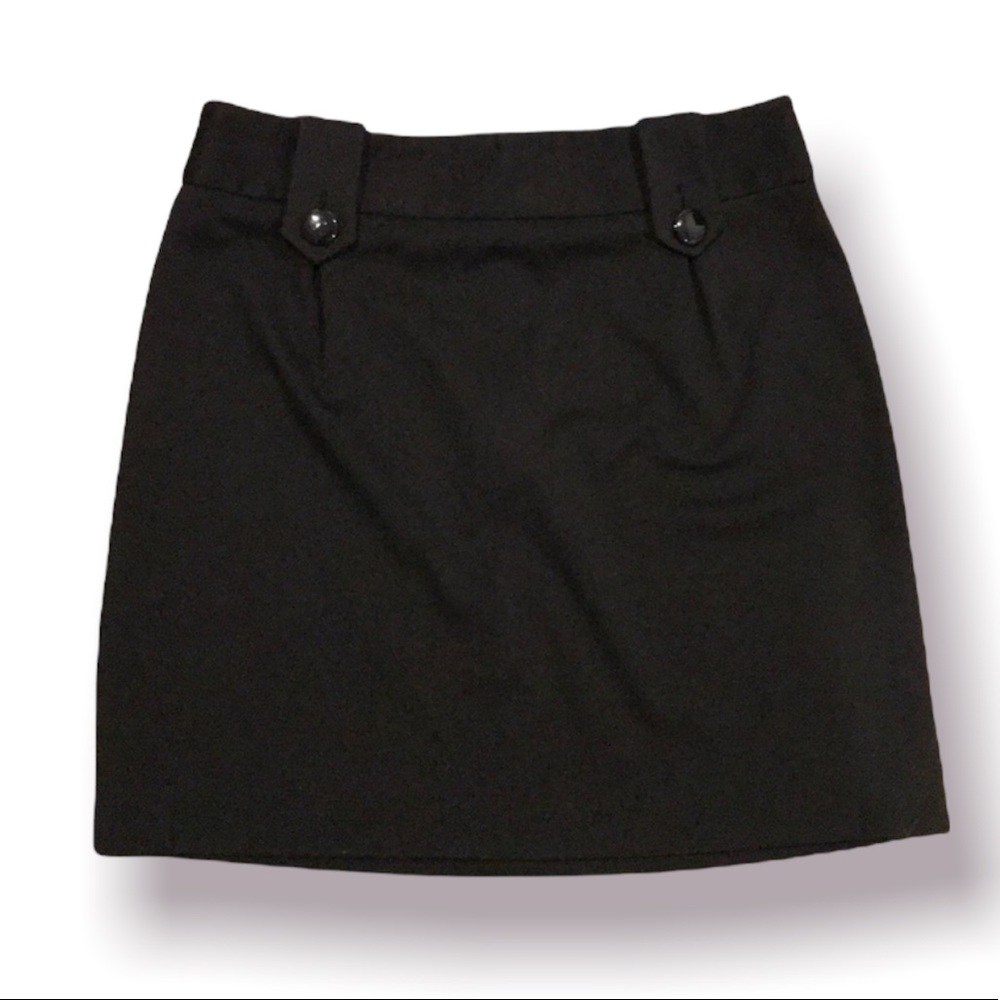 ESSENTIALS by A.B.S. High Waisted Black Mini Skirt Size 10